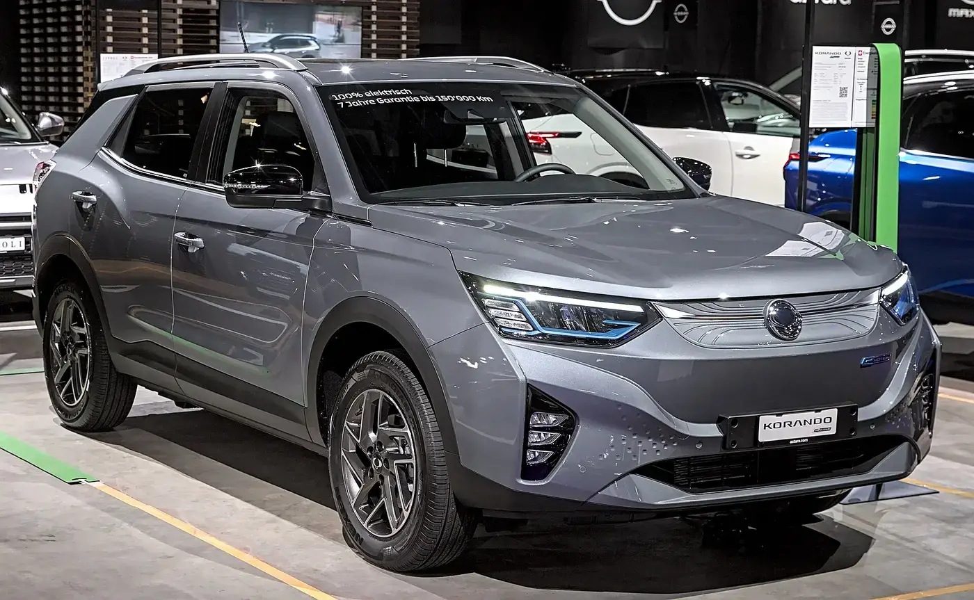 KGM Korando e-Motion, coche eléctrico, visto por fuera